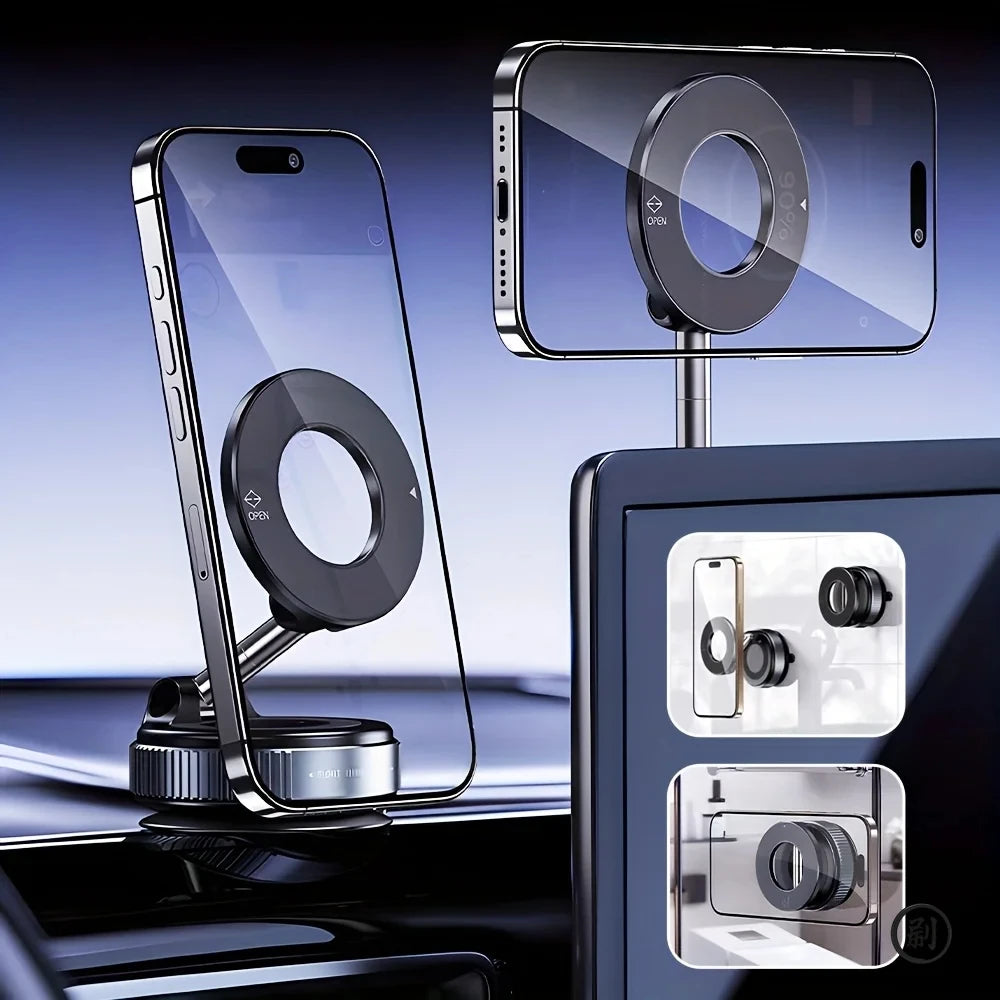 Support Magnétique Téléphone Voiture 360° – Ventouse Puissante | TECHORA